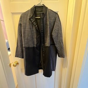 Long black and gray lulu lemon coat.
